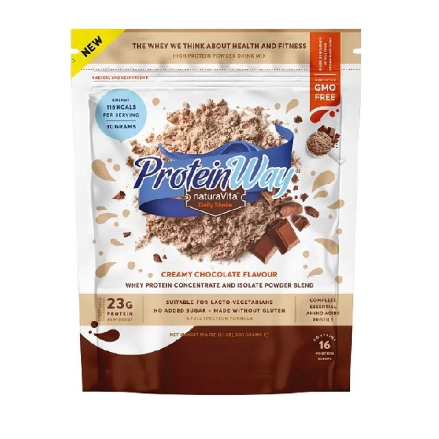 Natura Vita Protein Way Daily Shake Chocolate Flavour Σκόνη Πρωτεΐνης Με Φυσική Γεύση Σοκολάτα, 500g