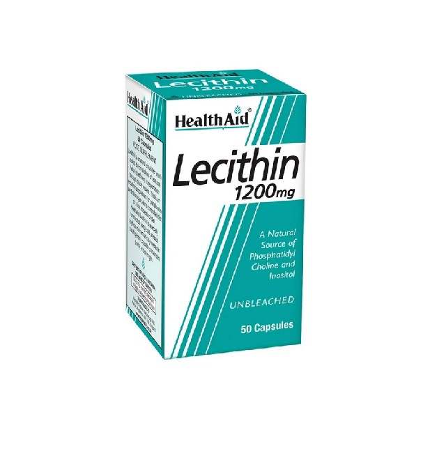 HEALTH AID Lecithin 1200 mg Συμπλήρωμα Φυσικής Λιποδιάλυσης με Λεκιθίνη, 50caps