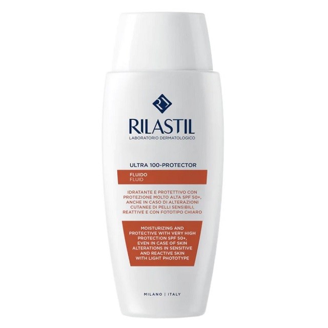 Rilastil Ultra 100-Protector Moisturizing Fluid SPF50+ Αντηλιακό Γαλάκτωμα Προσώπου, 75ml