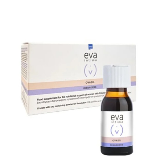 Intermed Eva Intima Ovasil Συμπλήρωμα Διατροφής για Γυναίκες με Σύνδρομο Πολυκυστικών Ωοθηκών 10 Φιαλίδια