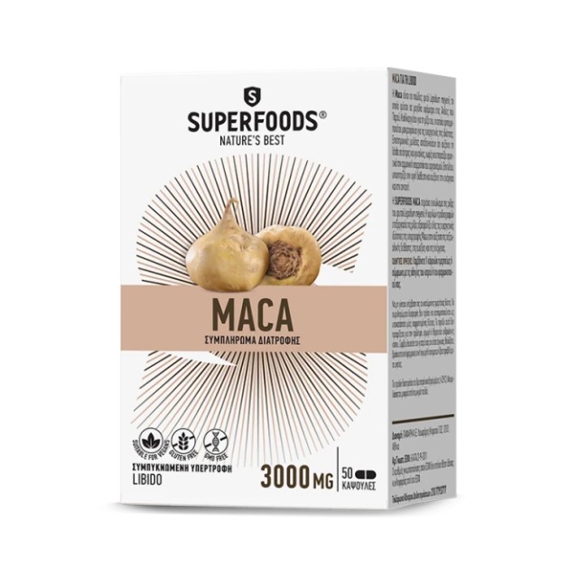 Superfoods Maca 50 Κάψουλες
