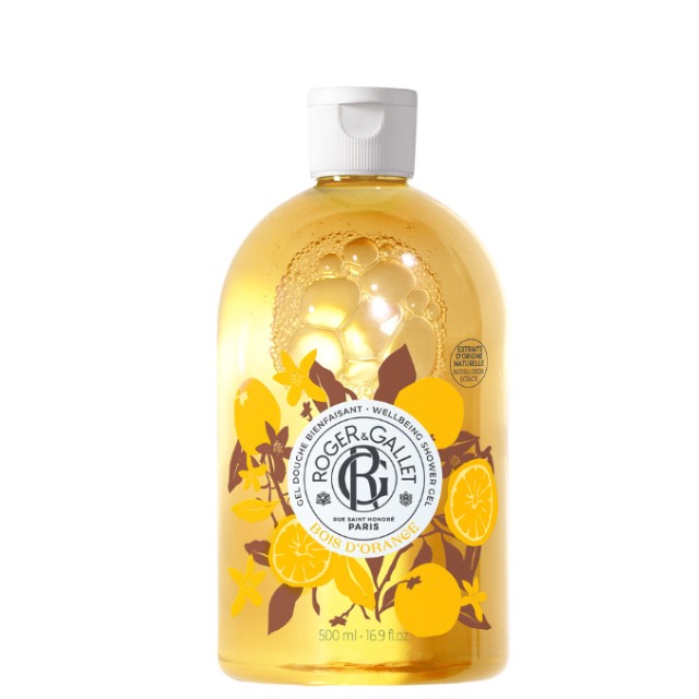 Roger & Gallet Wellbeing Shower Gel Bois DOrange Αφρόλουτρο 500ml