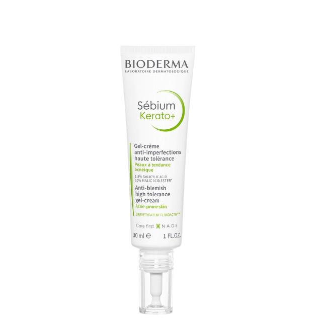 Bioderma Sebium Kerato+ Gel-Κρέμα Προσώπου για Λιπαρές/Μικτές Επιδερμίδες κατά των Ατελειών & της Ακμής 30ml
