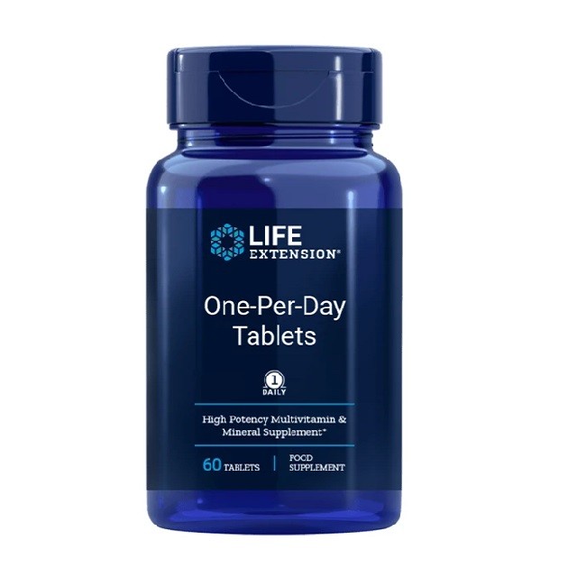Life Extension One-Per-Day Multivitamin Ισχυρή Πολυβιταμίνη, 60 Ταμπλέτες