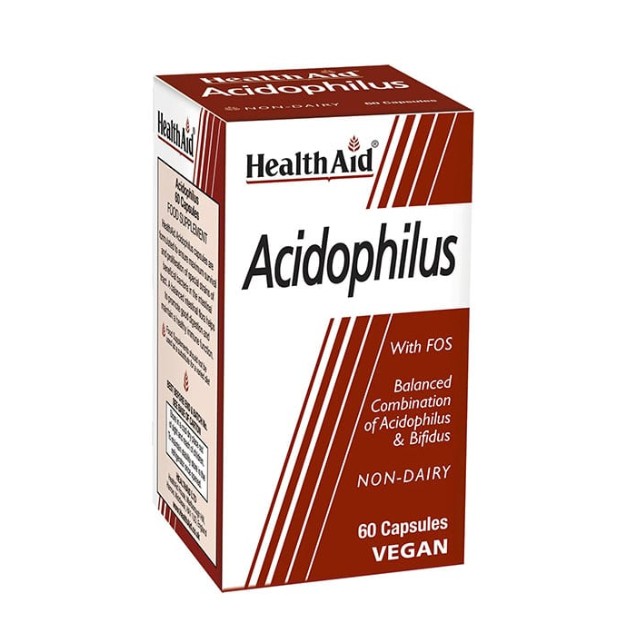 Health Aid Acidophilus with FOS με Προβιοτικά & Πρεβιοτικά 60 κάψουλες