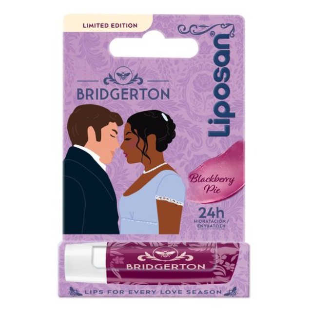 Liposan Limited Edition Bridgerton Ενυδατικό Balm Χειλιών Blackberry Pie 4.8g