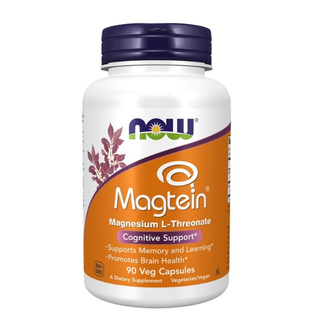 Now Foods Magtein Magnesium L-Threonate 90 Φυτικές Κάψουλες