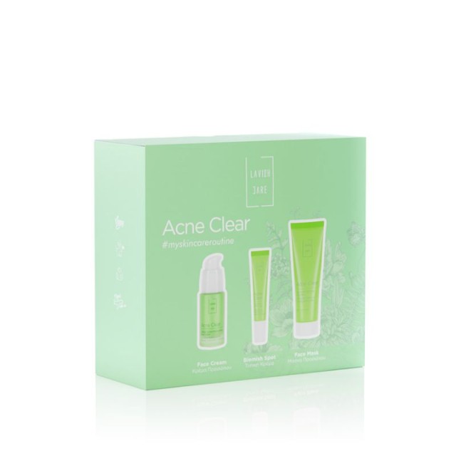 Lavish Care Acne Clear Πακέτο Face Cream 30ml & Mask 75ml & Blemish Spot 15ml