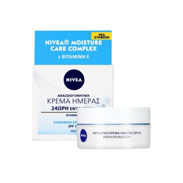 Nivea Moisture Care Complex SPF15 Κρέμα Ημέρας για Κανονική Επιδερμίδα 50ml