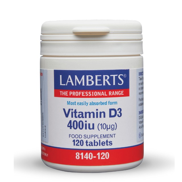 Lamberts Vitamin D3 400iu 120 10μg Ταμπλέτες 8140-120