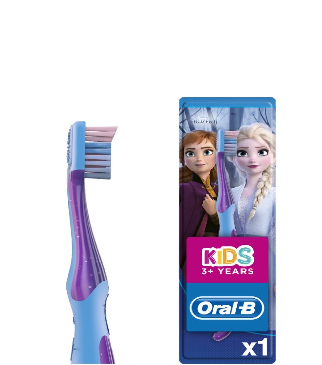 Oral-B Kids Frozen Παιδική Οδοντόβουρτσα Extra Soft Σε Χρώμα Μωβ Με Μπλε Για Παιδιά Από 3 Χρονών, 1τμχ