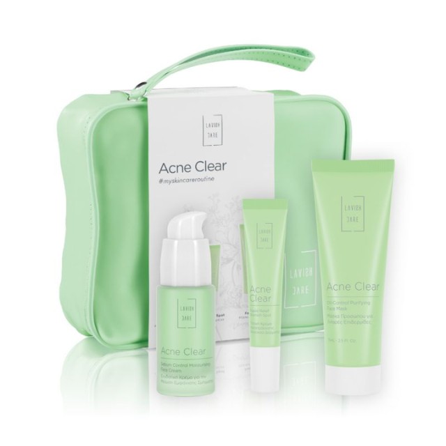 Lavish Care Acne Clear Πακέτο Face Cream 50ml & Face Mask 75ml & Blemish Spot 15ml