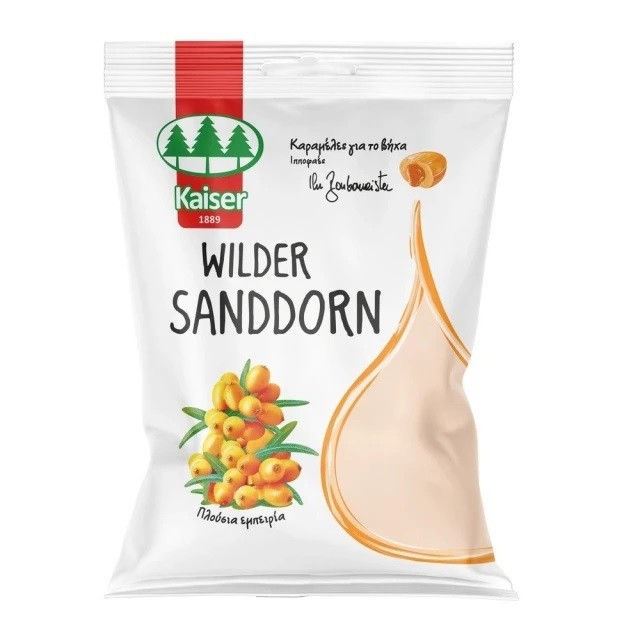 Kaiser Wilder Sanddorn, Καραμέλες Για Το Βήχα Με Ιπποφαές, 90gr