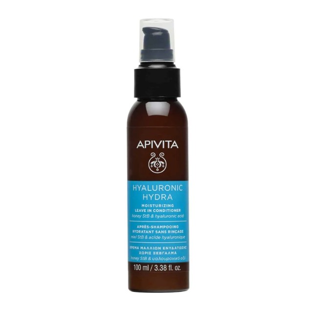 Apivita Hyaluronic Hydra Moisturizing Leave In Conditioner Ενυδατική Κρέμα Μαλλιών 100ml