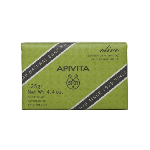 Apivita Natural Soap Σαπούνι με Ελιά για Πρόσωπο & Σώμα 125gr