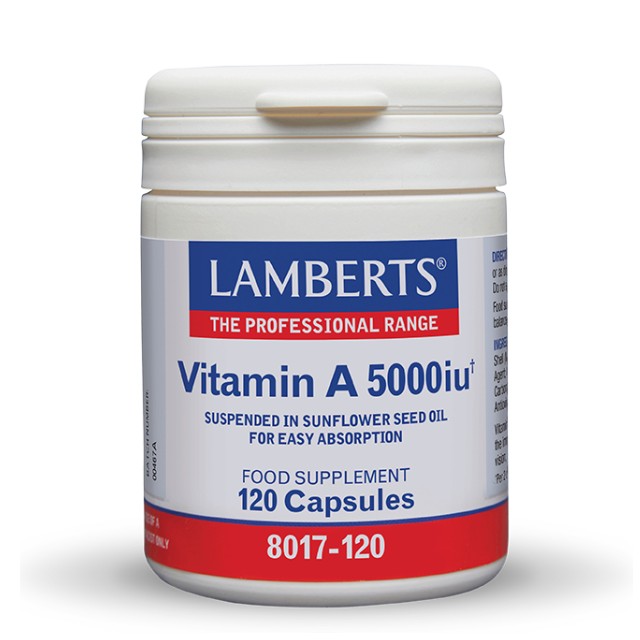 Lamberts Vitamin A 5000iu 120 Κάψουλες 8017-120