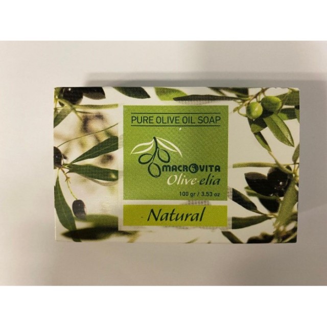 Macrovita Olivelia Φυσικό Σαπούνι Ελαιόλαδου - Natural, 100g