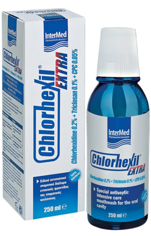 INTERMED Chlorhexil Extra Mouthwash Στοματικό Διάλυμα, 250 ml