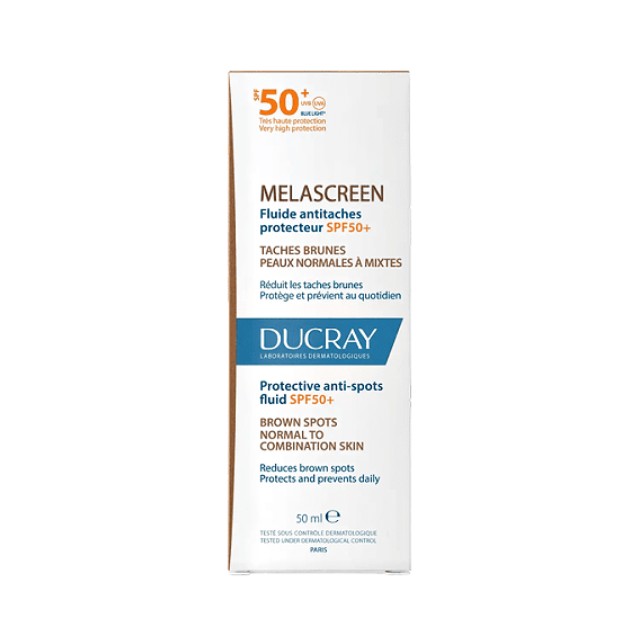 Ducray Melascreen SPF50+ Αντηλιακή Κρέμα κατά των Κηλίδων Πανάδων για Κανονικό Μικτό Δέρμα 50ml