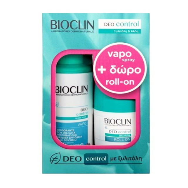 Bioclin Πακέτο Deo Control Vapo Spray 100ml & Δώρο Roll On 50ml