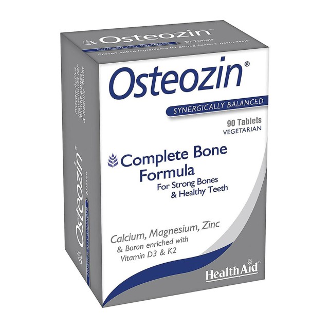 HEALTH AID Osteozin, Ολοκληρωμένη Φόρμουλα Για Την Υγεία Των Οστών, 90tabs