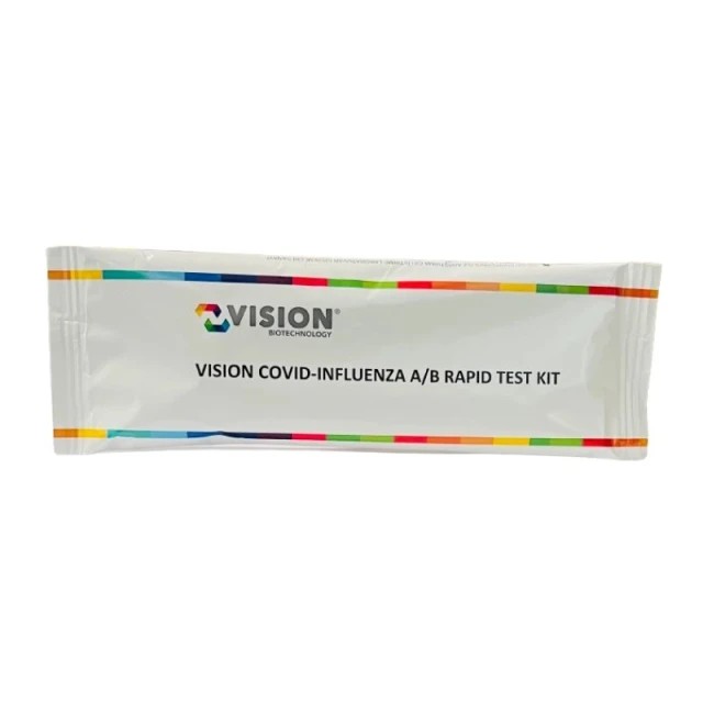 Vision Biotechnology Rapid Test Covid- 19 & Influenza A/B 1τμχ