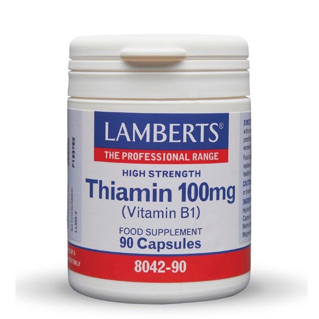 Lamberts Thiamin Vitamin B1 100mg 90 Ταμπλέτες 8042-90