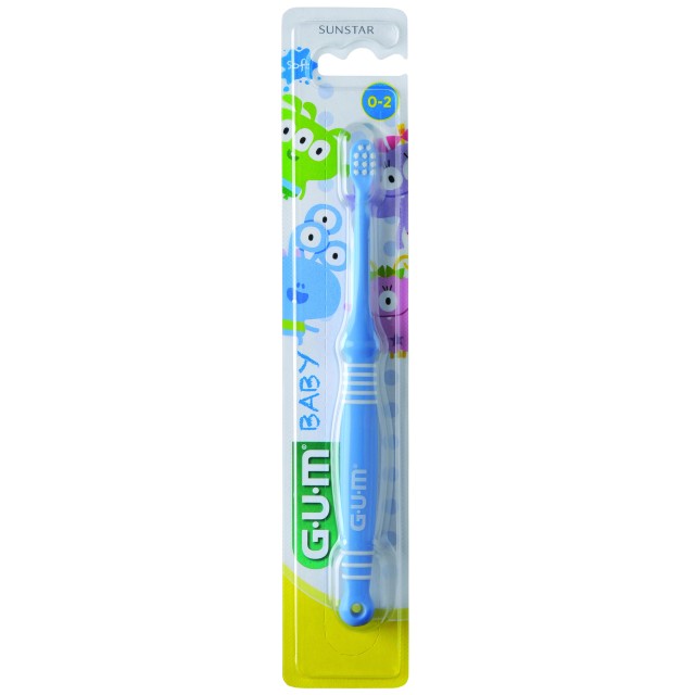 Gum 213 Baby Soft Βρεφική Οδοντόβουρτσα 0-2 Ετών 1τμχ