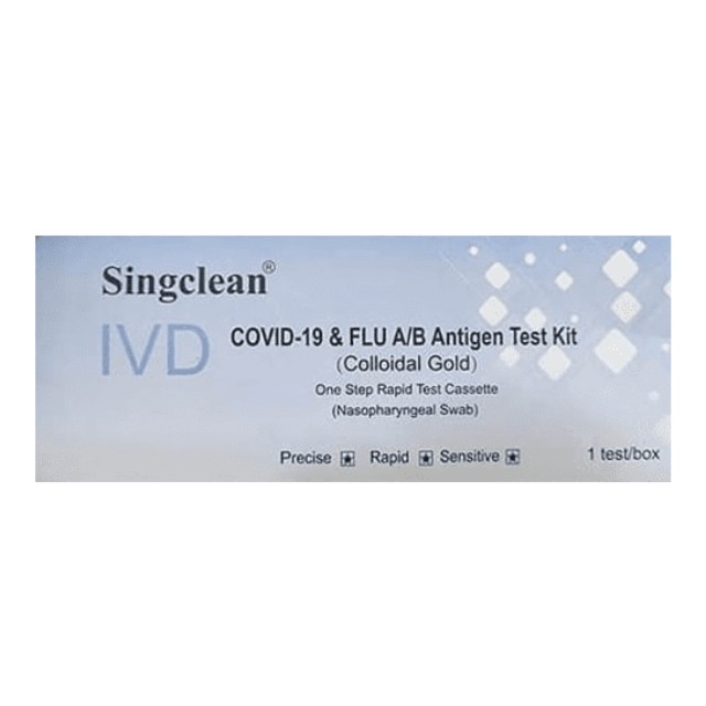 Test Singclean Ivd Covid-19 & Flu A/B Antigen Test Kit 1τμχ