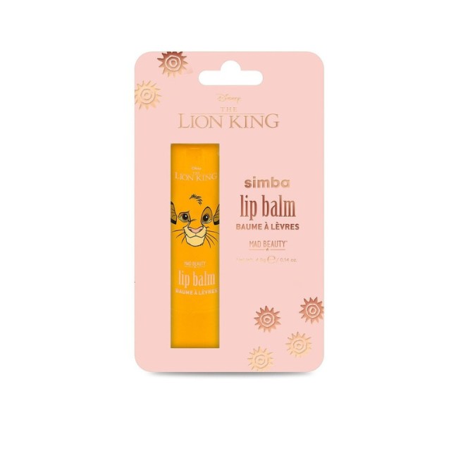 Mad Beauty The Lion King Simba Lip Balm Με Άρωμα Μάνγκο, 4gr