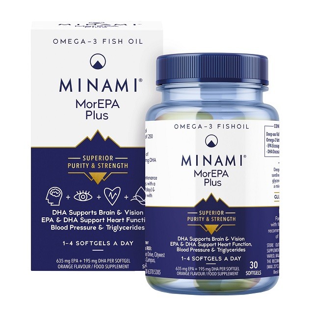 Minami MorEPA Plus Συμπλήρωμα Διατροφής Συμπυκνωμένου Ιχθυελαίου, 30 Μαλακές Κάψουλες