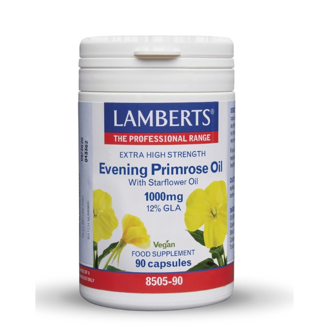 Lamberts Evening Primrose Oil with Starflower Oil 1000mg Ωμέγα 6 90 Κάψουλες 8505-90