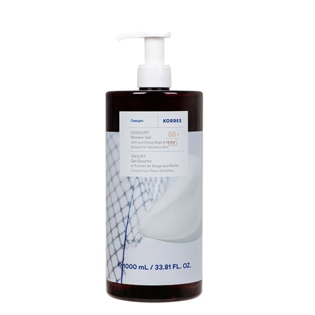 Korres Body Cleanser Αφρόλουτρο Γιαούρτι 1Lt
