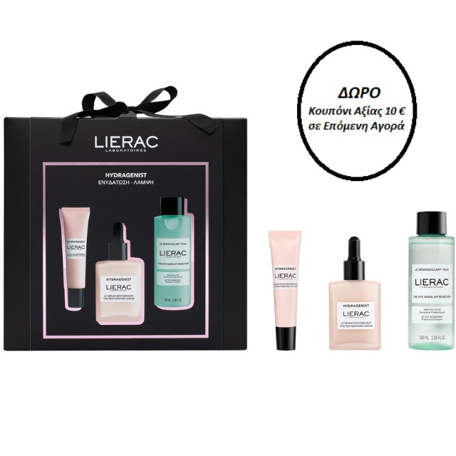 Lierac Hydragenist Πακέτο Serum 30ml & Eye Care 15ml & The Eye Makeup Remover 100ml