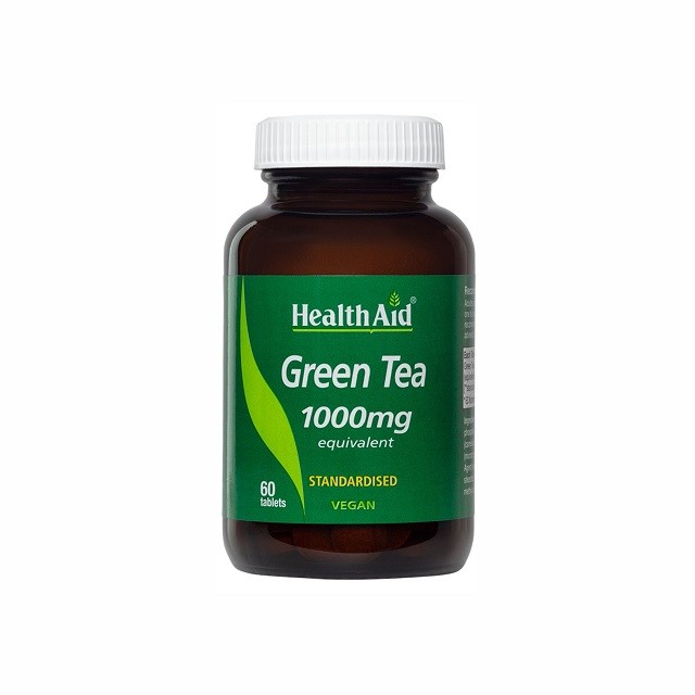 HEALTH AID Green Tea Extract 1000mg, Πράσινο Τσάι Αντιοξειδωτικό, 60 tabs