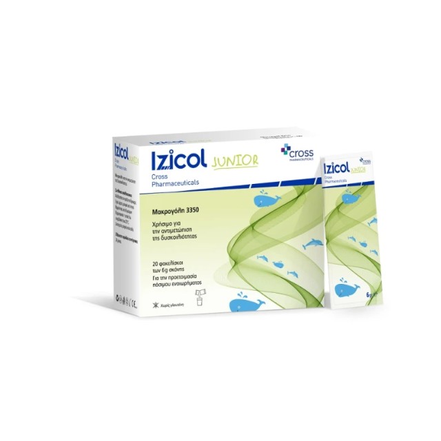 Izicol Junior Μακρογόλη κατά της Παιδικής Δυσκοιλιότητας 20 φακελάκια 6gr