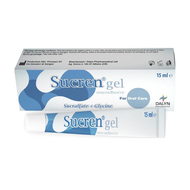 Sucren Gel Επούλωσης Στοματικών Πληγών & Φλεγμονών 15ml