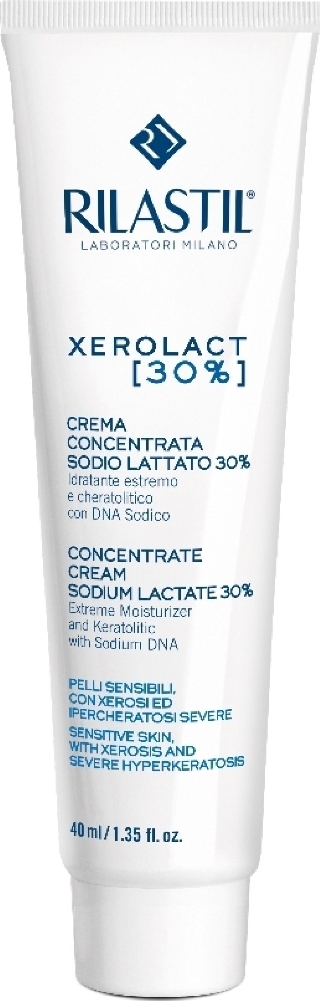 RILASTIL Xerolact Concentrate Cream Lactate 30% Κρέμα Αντιμετώπισης Τοπικής Υπερκεράτωσης, 40ml