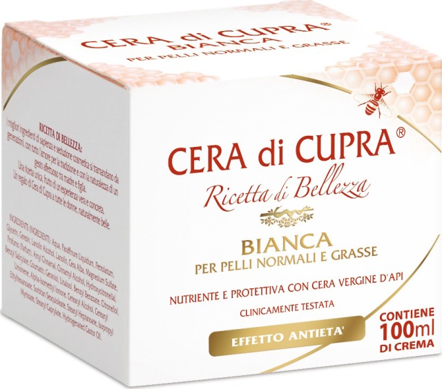 CERA DI CUPRA Bianca Face Cream For Normal Skin, Ενυδατική Κρέμα Προσώπου για Λιπαρά / Κανονικά Δέρματα Απο Αγνό Κερί Μελισσών 100ml