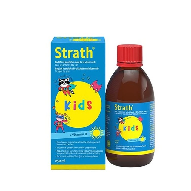Strath Kids Συμπλήρωμα Διατροφής με Φυτική Μαγιά & Βιταμίνη D 250ml