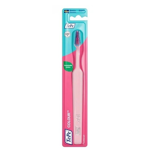 TePe Colour Soft Select Light Pink Blister Μαλακή Οδοντόβουρτσα Σε Ροζ Χρώμα, 1 Τεμάχιο