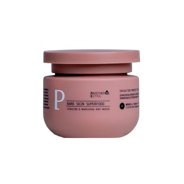 Panthenol Extra Bare Skin Superfoodb Body Mousse Ενυδατική  Μους Σώματος 230ml