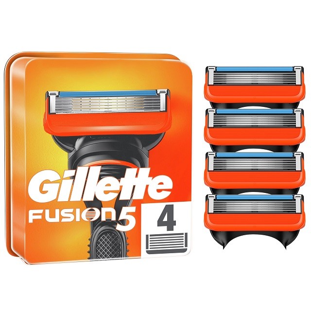 Gillette Fusion5 Ανταλλακτικά Ξυριστικής Μηχανής, 4 Τεμάχια