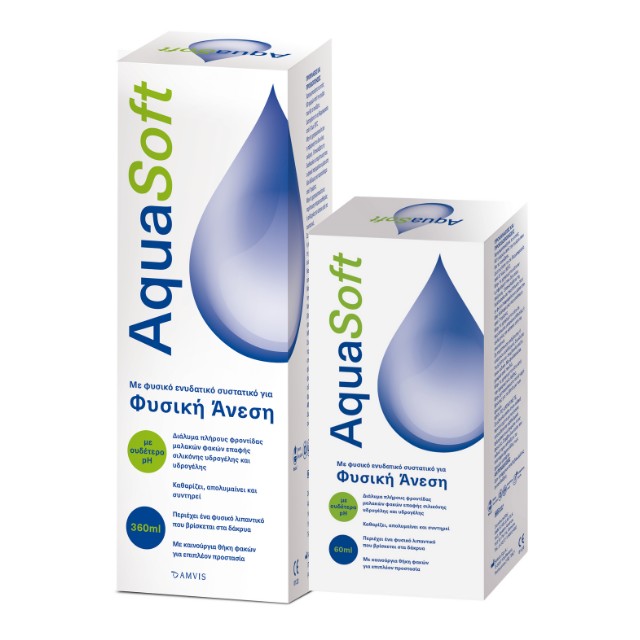 AquaSoft Υγρό Φακών Επαφής 360ml & 60ml