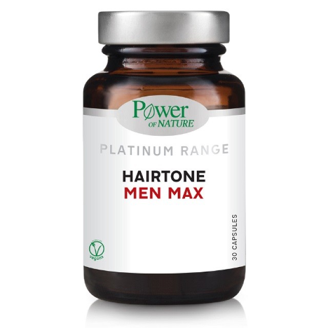 Power of Nature Platinum Range Hairtone Men Max Συμπλήρωμα Διατροφής, 30 Κάψουλες