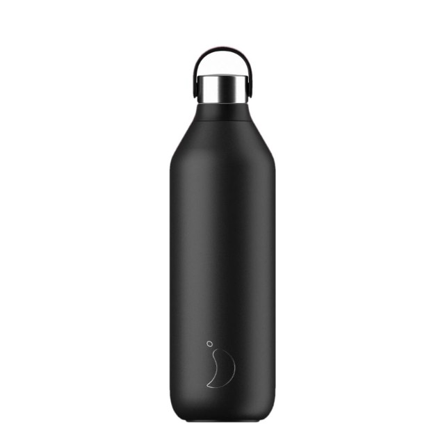 Chillys Μπουκάλι Θερμός Ανοξείδωτο Μαύρο Abyss Black, 1lt