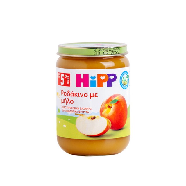 Hipp Bio Βρεφική Φρουτόκρεμα Ροδάκινο με Μήλο Από τον 5ο Μήνα 190g