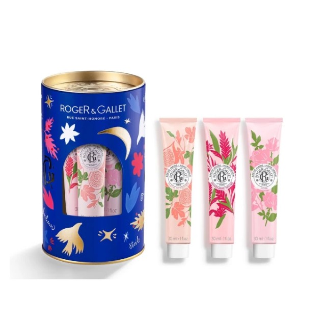 Roger & Gallet 3 Hand Creams Assortment Πακέτο Gingembre Rouge 30ml & Fleur De Figuier 30ml & Rose 30ml