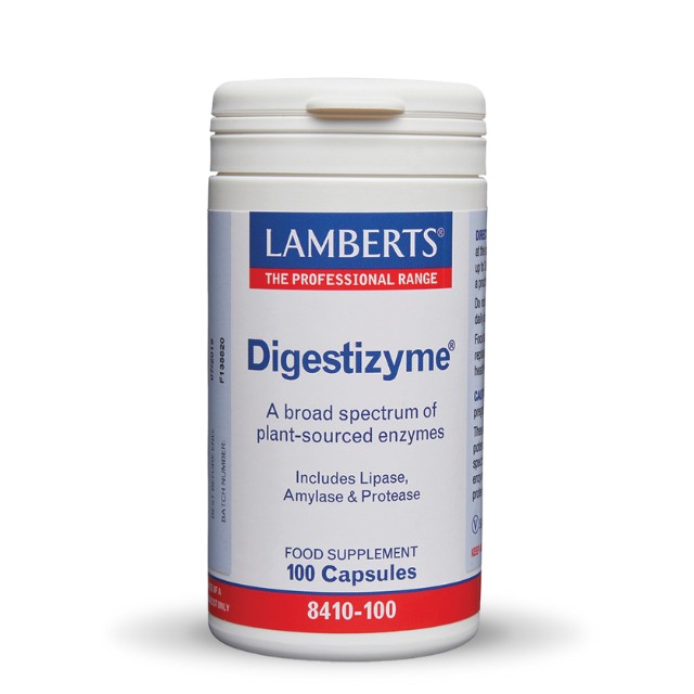 Lamberts Digestizyme Πεπτικά Ένζυμα 100 Κάψουλες 8410-100