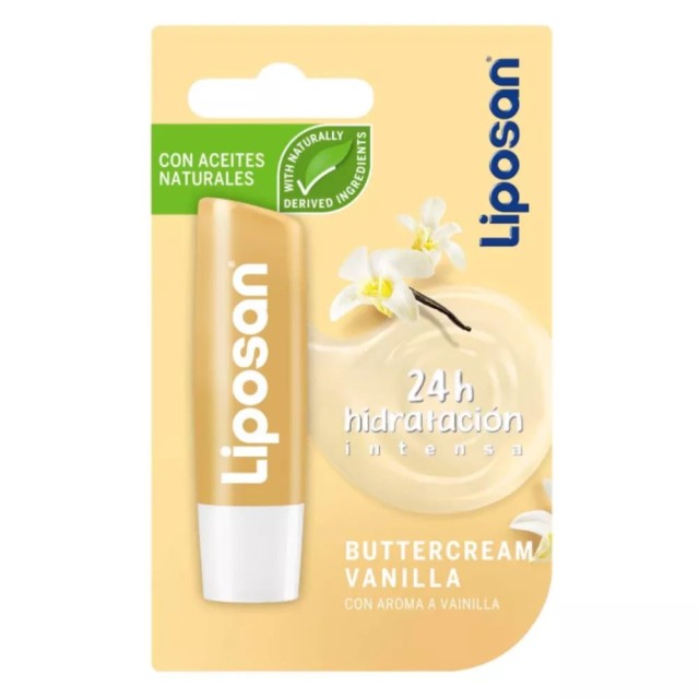 Liposan Vanilla Buttercream Lip Balm, Περιποιητικό Βάλσαμο Χειλιών 4.8gr